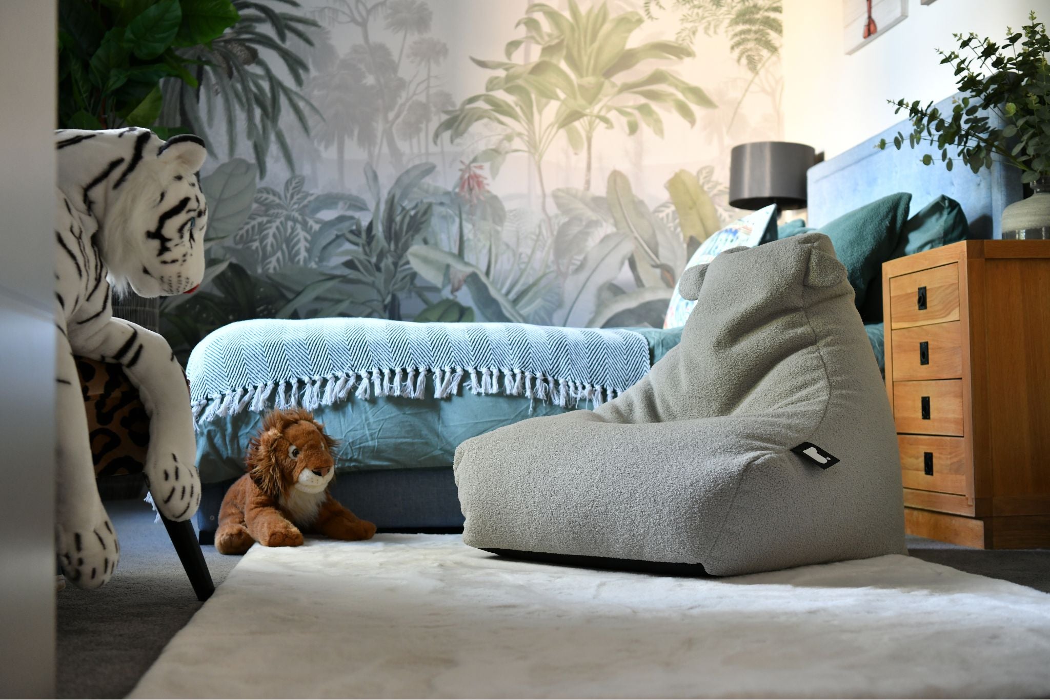 Extreme Lounging Mini B-Bag Soft Grey Teddy Indoor